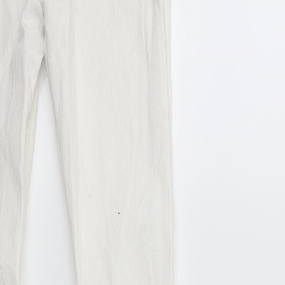 EDC Womens White  Denim Skinny Jeans Size 26 in L30 in