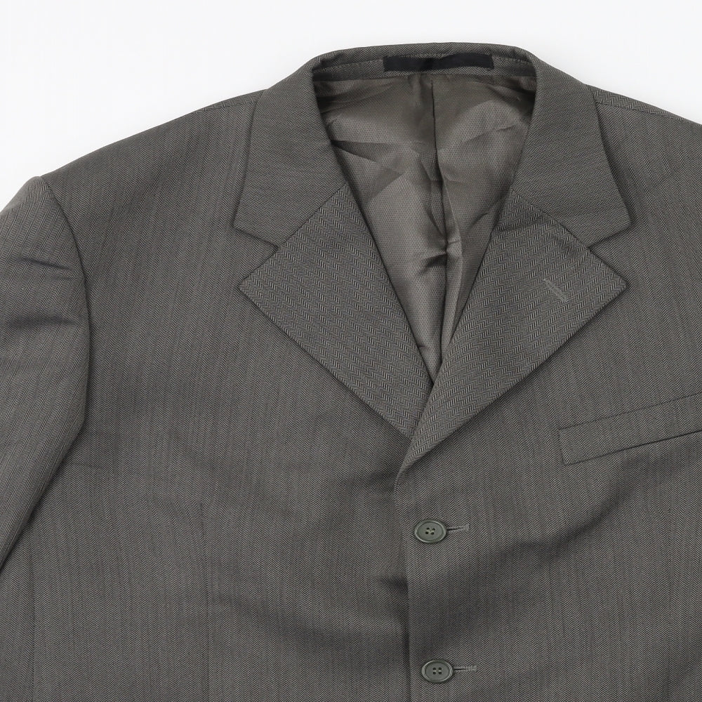 Preworn Mens Grey   Jacket Suit Jacket Size 44