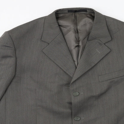 Preworn Mens Grey   Jacket Suit Jacket Size 44