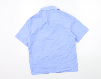 Marks & Spencer Boys Blue   Basic Button-Up Size 14 Years  - school