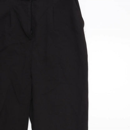 Womens UK Size 10 Very Regular Fit  Black Trousers