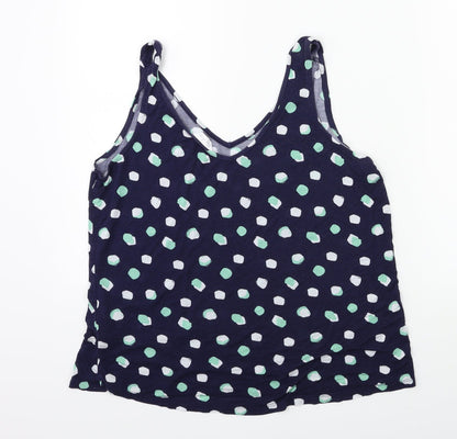 Womens UK Size 12 Marks and Spencer Blue Basic Tank