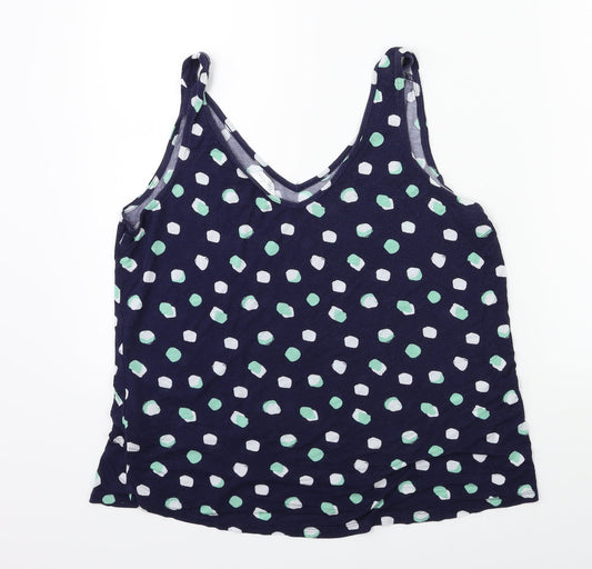 Womens UK Size 12 Marks and Spencer Blue Basic Tank
