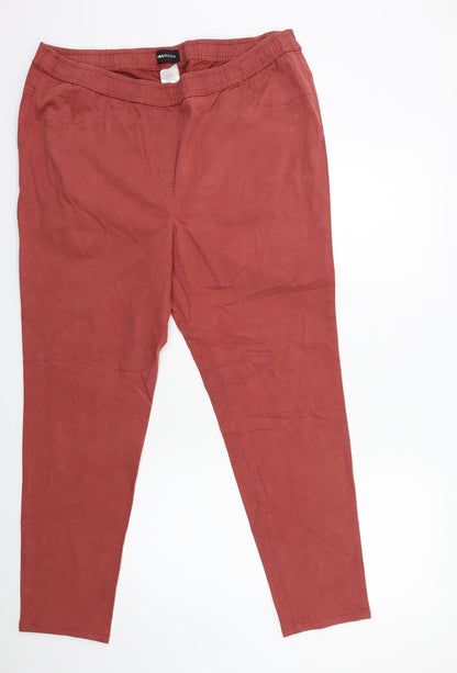 Mia Moda Womens Brown  Denim Jegging Jeans Size 38 in L29 in
