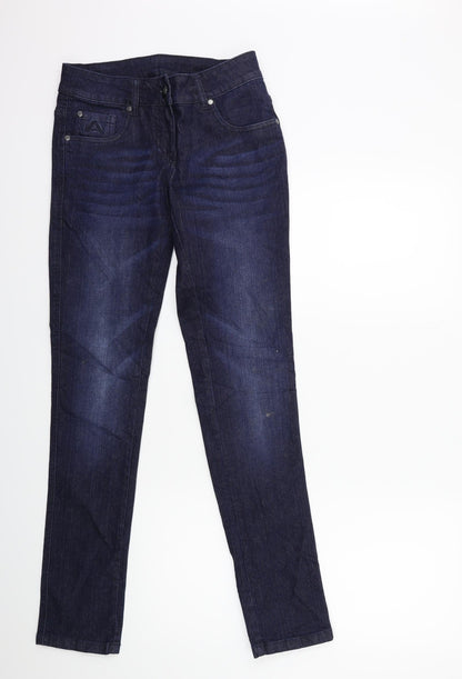 Preworn Womens Blue  Denim Skinny Jeans Size 25 in L32 in