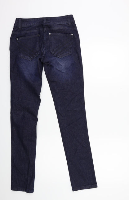 Preworn Womens Blue  Denim Skinny Jeans Size 25 in L32 in
