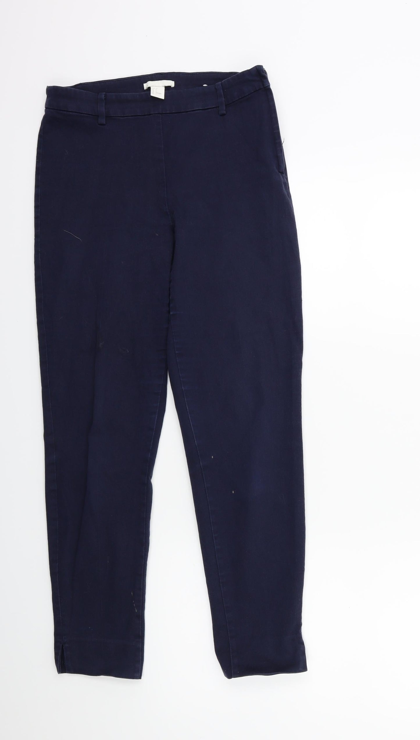 Womens UK Size 8 H&M Regular Fit  Blue Trousers