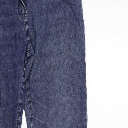 nicoli Womens Blue  Denim Straight Jeans Size 12 L31 in