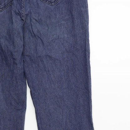 nicoli Womens Blue  Denim Straight Jeans Size 12 L31 in