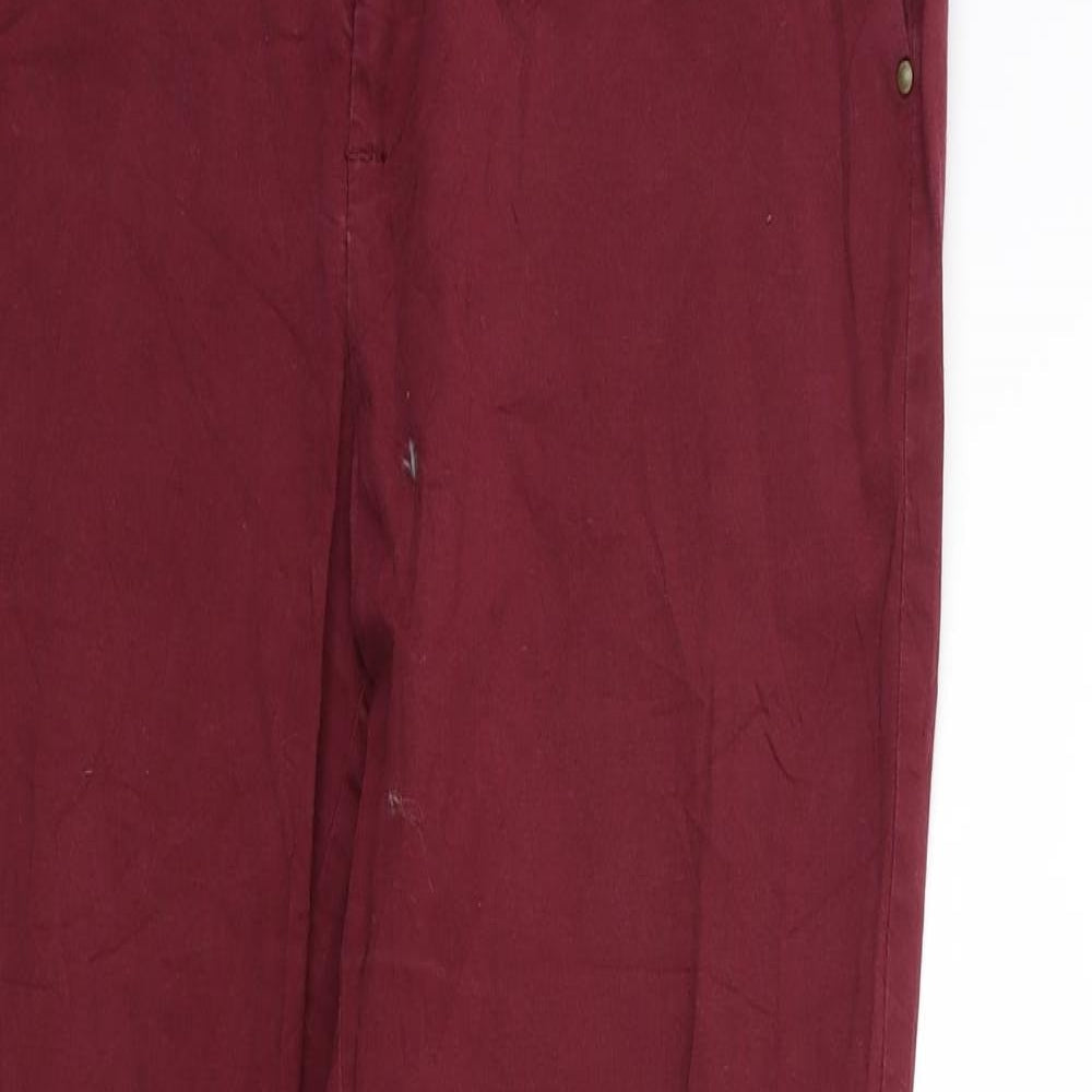 Atmosphere Womens Red   Chino Trousers Size 10 L28 in