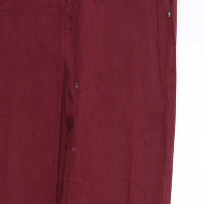 Atmosphere Womens Red   Chino Trousers Size 10 L28 in