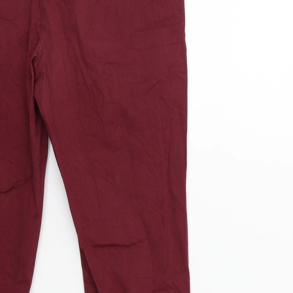 Atmosphere Womens Red   Chino Trousers Size 10 L28 in