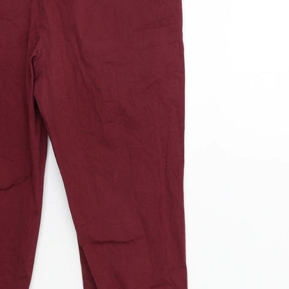 Atmosphere Womens Red   Chino Trousers Size 10 L28 in