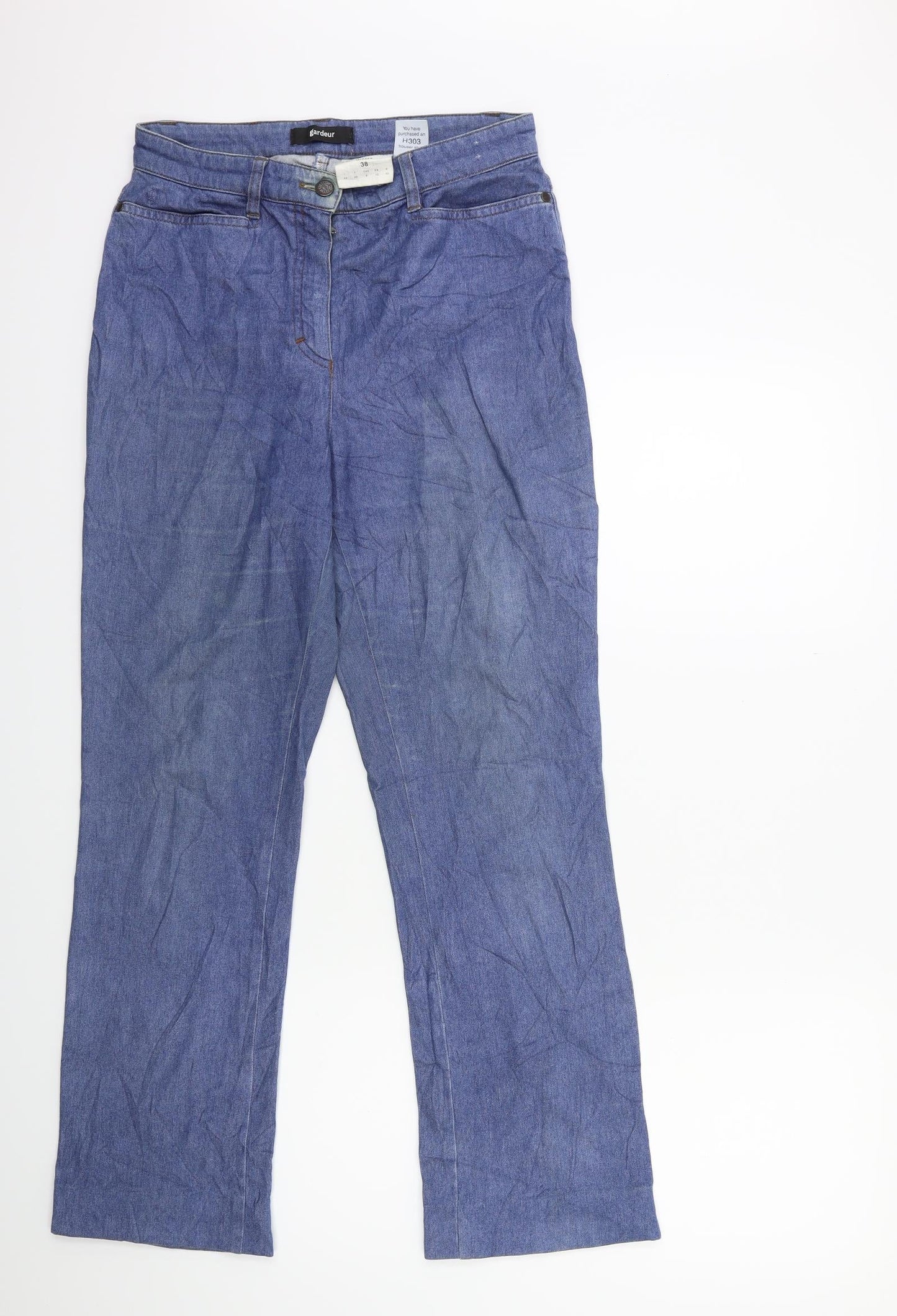 GARDEUR` Womens Blue  Denim Tapered Jeans Size 12 L28 in