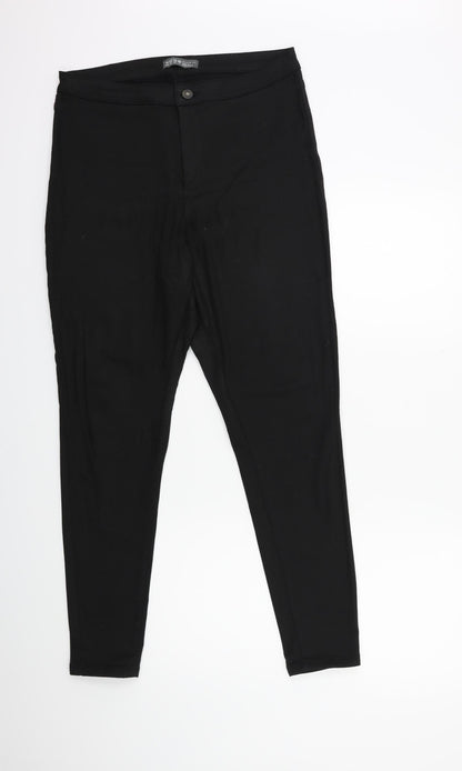 Denim & Co. Womens Black  Denim Skinny Jeans Size 14 L27 in