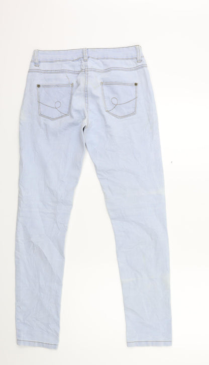 Preworn Girls Blue  Denim Skinny Jeans Size 12-13 Years