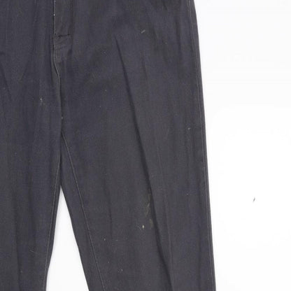 Simply chic Womens Grey  Denim Straight Jeans Size 12 L30 in