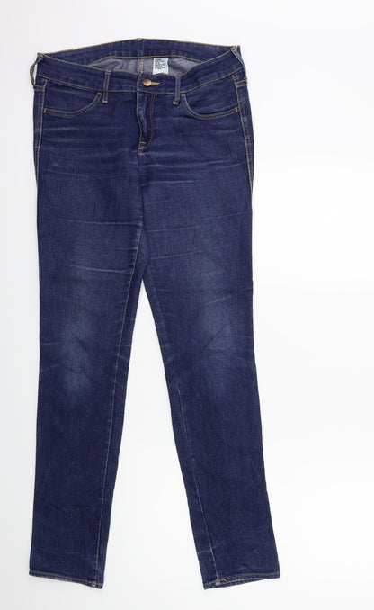 Womens UK Size 29 in H&M Regular Fit Skinny Blue Jeans