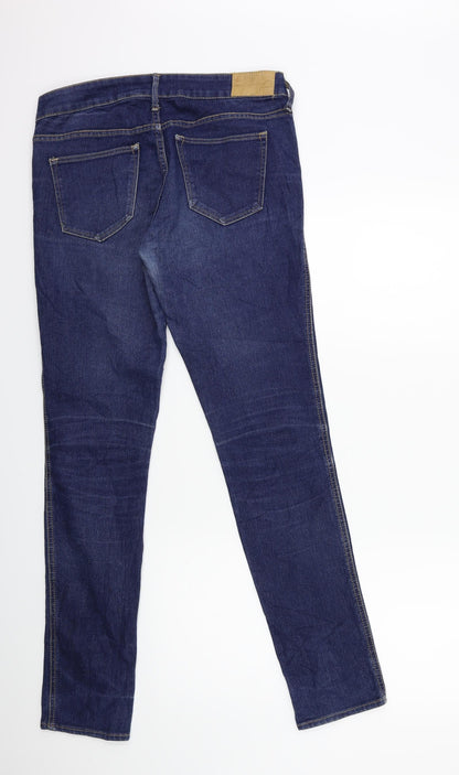 Womens UK Size 29 in H&M Regular Fit Skinny Blue Jeans