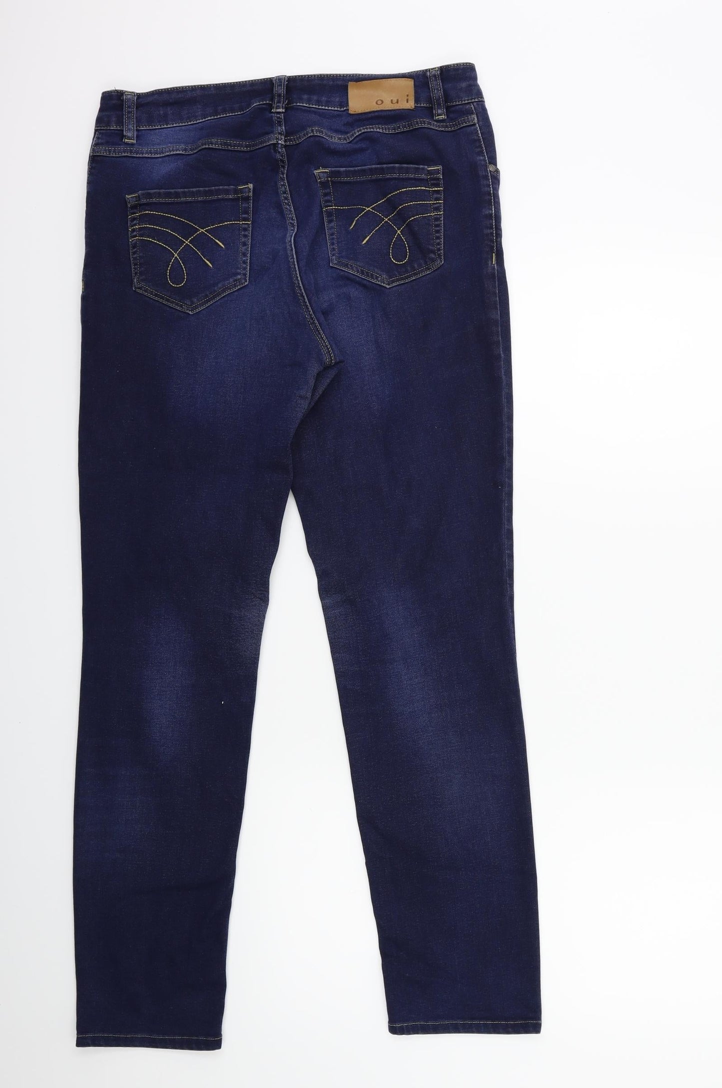 Womens UK Size 32 in Oui Regular Fit Skinny Blue Jeans