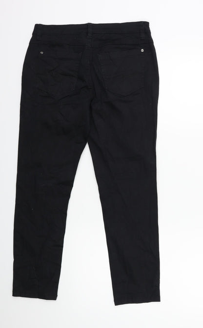 Womens UK Size 8 Street One Regular Fit  Black Trousers