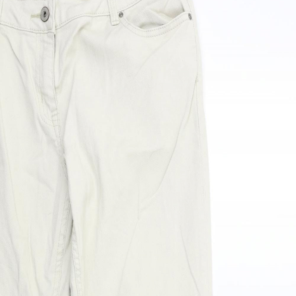 NEXT Womens Beige  Denim Skinny Jeans Size 12 L28 in