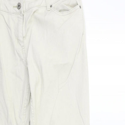 NEXT Womens Beige  Denim Skinny Jeans Size 12 L28 in