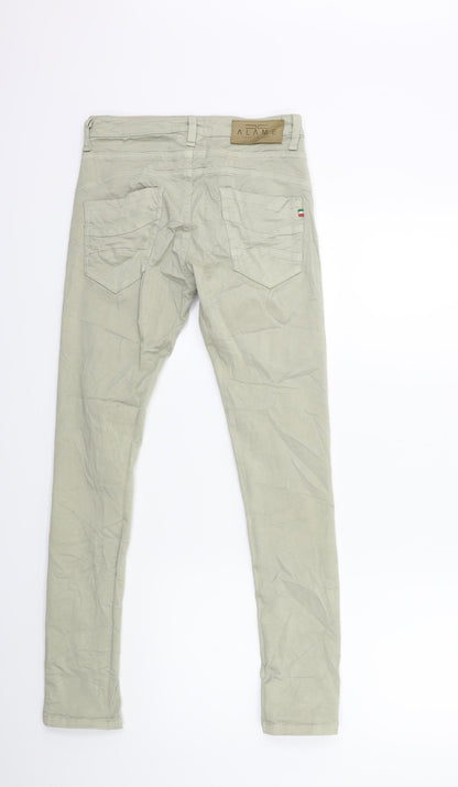 alame Womens Green  Denim Skinny Jeans Size 26 in L28 in