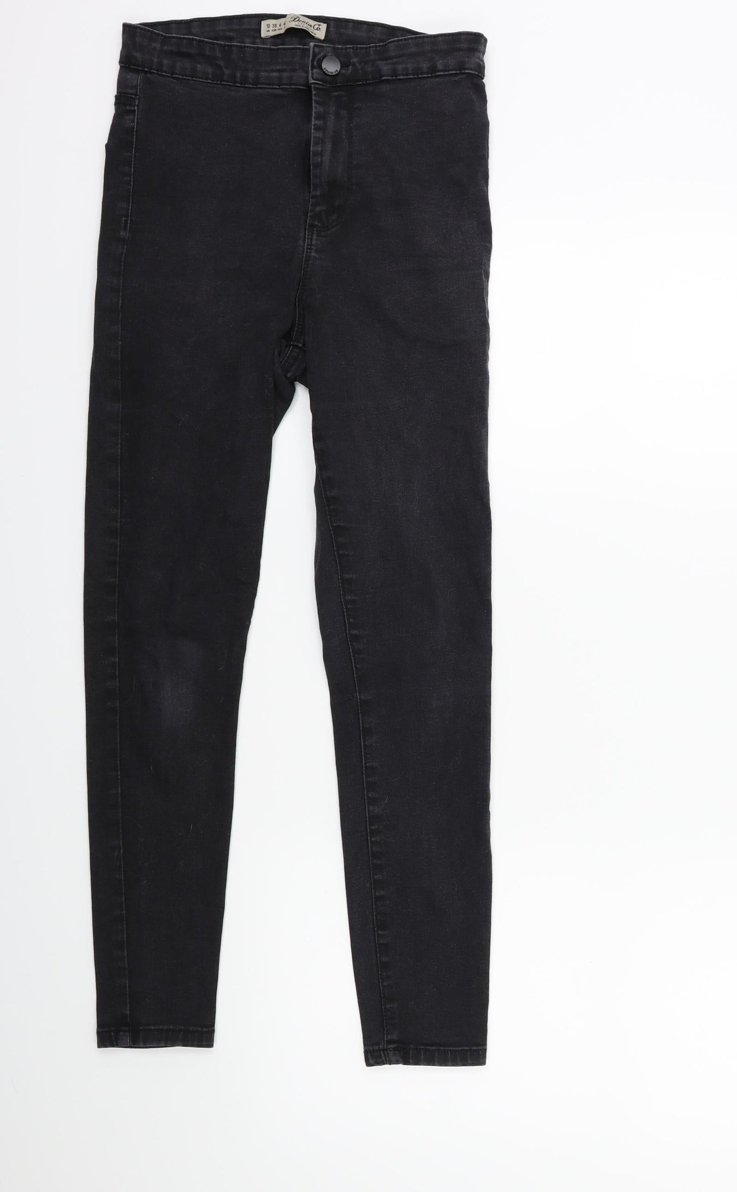 Denim & Co. Womens Black  Denim Skinny Jeans Size 10 L25 in