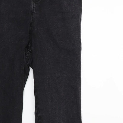 Denim & Co. Womens Black  Denim Skinny Jeans Size 10 L25 in