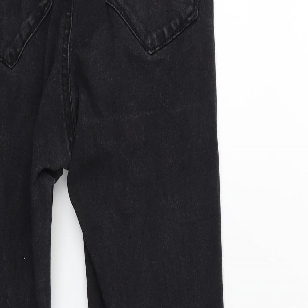 Denim & Co. Womens Black  Denim Skinny Jeans Size 10 L25 in