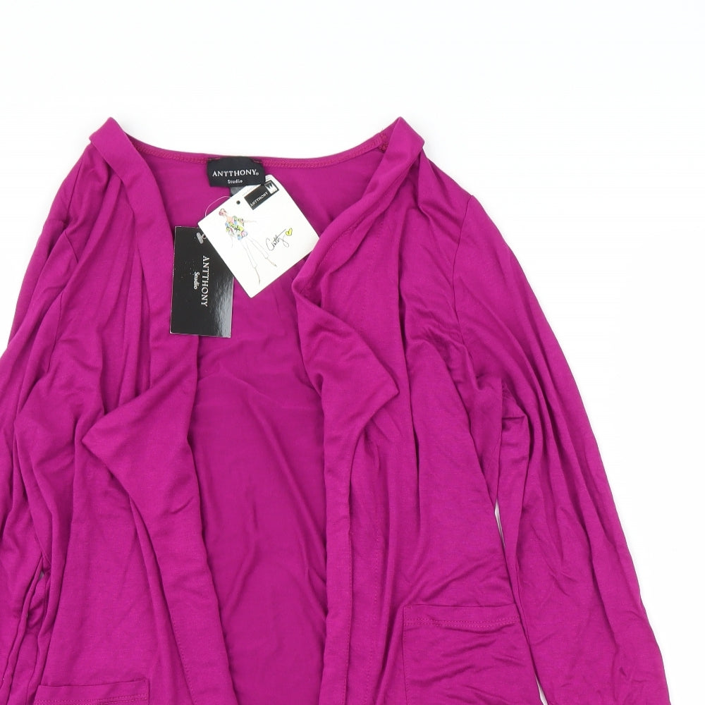 Antthony Womens Purple   Cardigan Jumper Size M