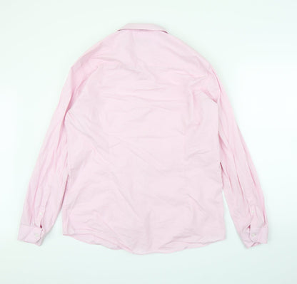 Taylor & Wright Mens Pink    Button-Up Size 16.5