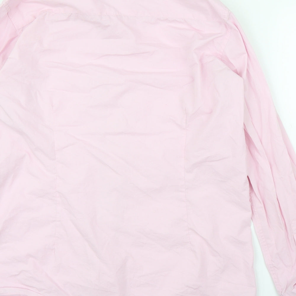 Taylor & Wright Mens Pink    Button-Up Size 16.5