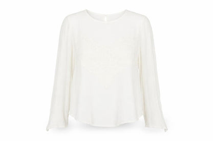 Womens UK Size M Preworn White Basic Blouse