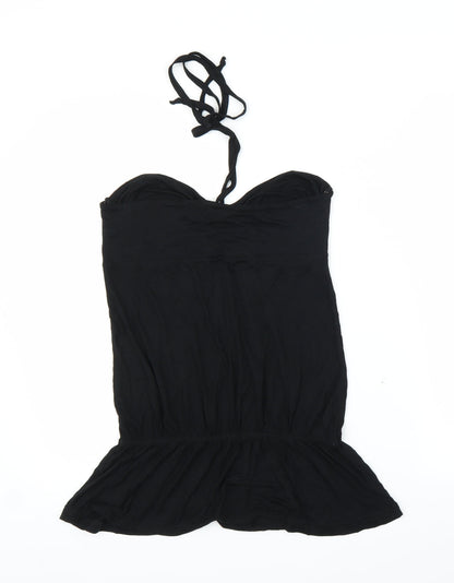 Warehouse Womens Black   Basic Blouse Size 14