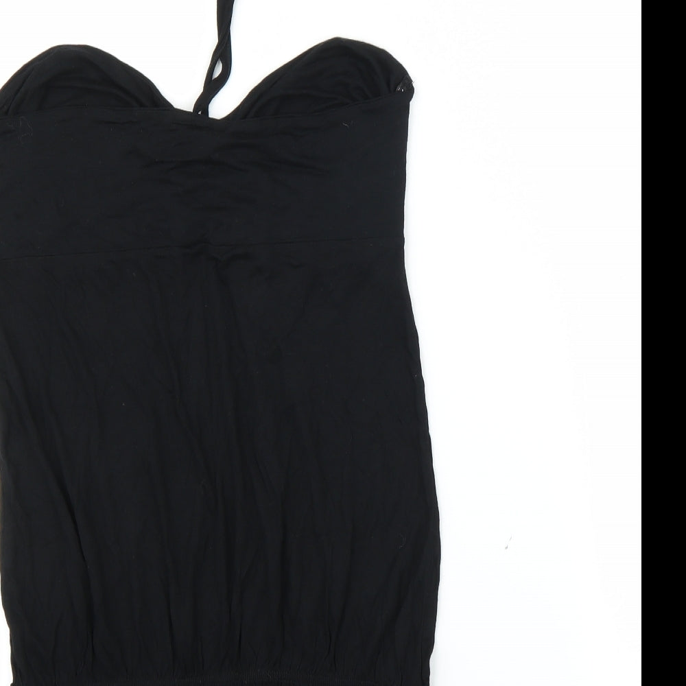 Warehouse Womens Black   Basic Blouse Size 14