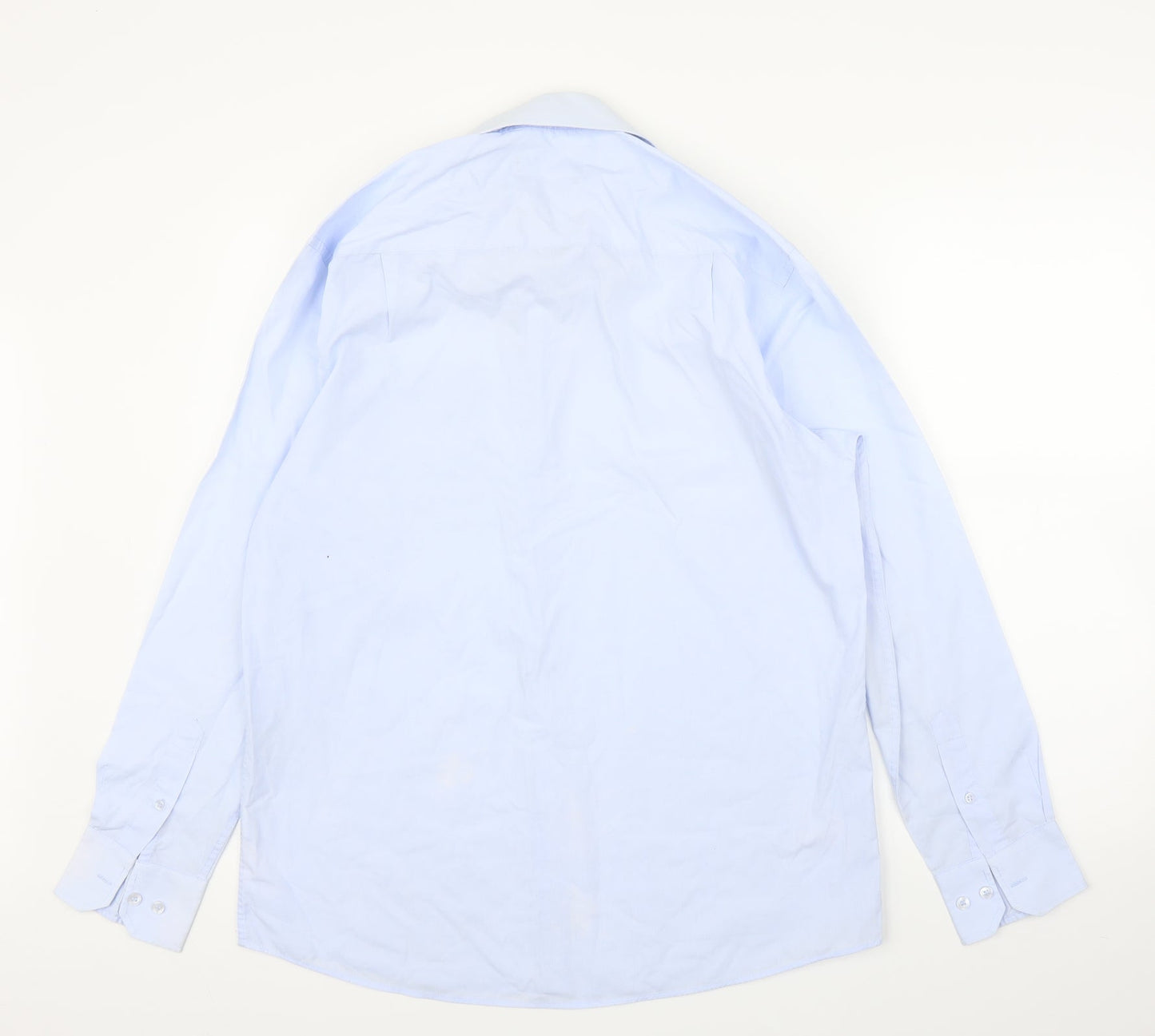 B&W Mens Blue    Button-Up Size 16