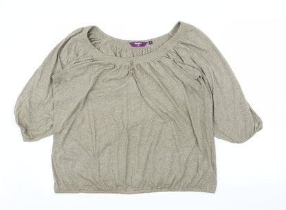 Womens UK Size 20 New Look Green Basic Blouse