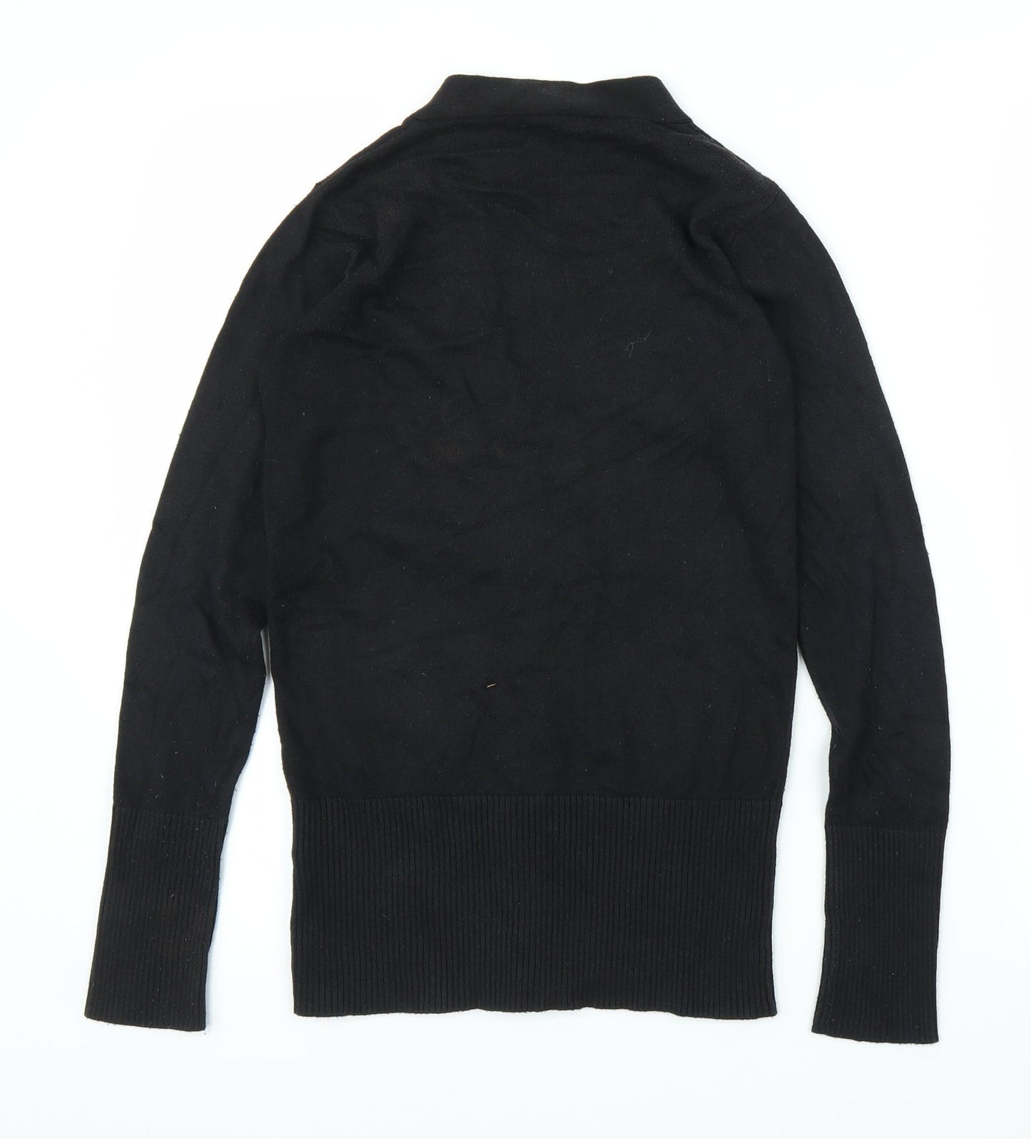 M&S Girls Black   Cardigan Jumper Size 11 Years