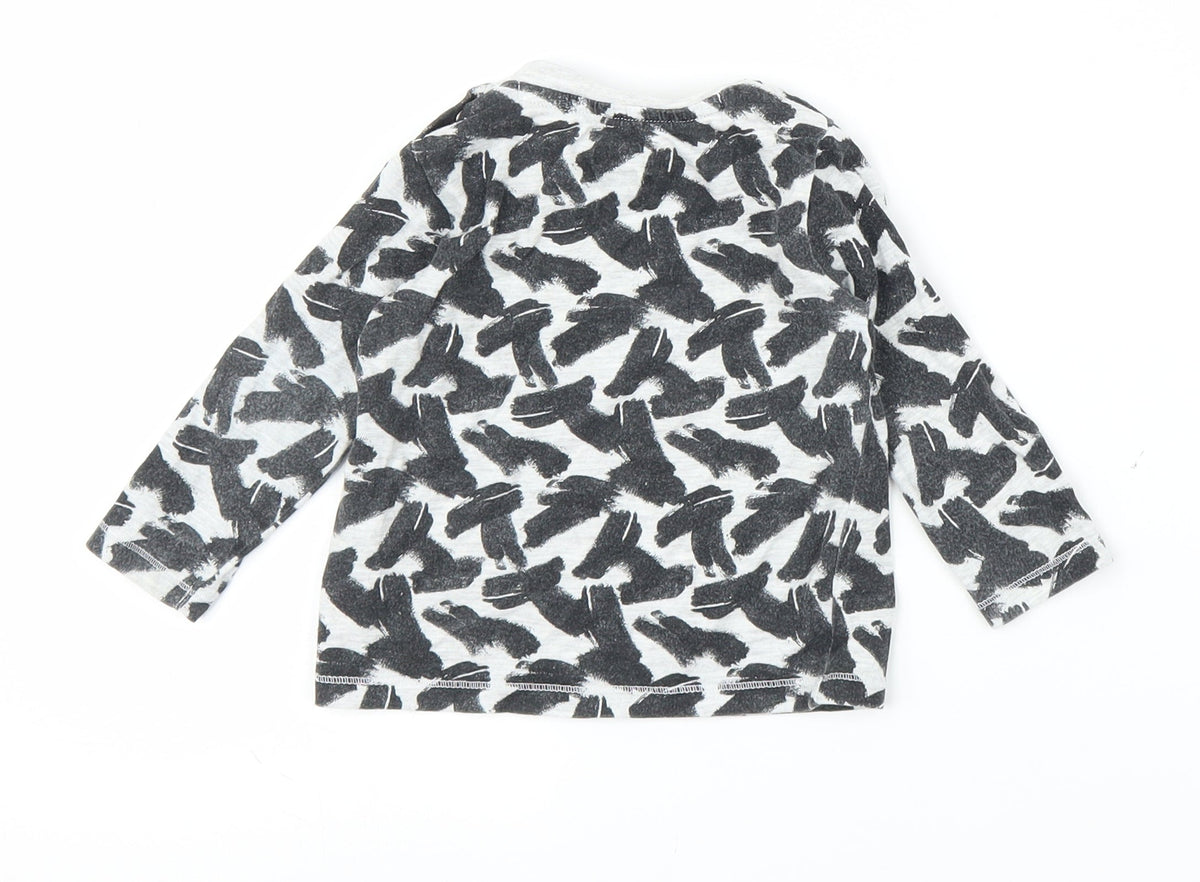 F&F Boys Grey   Basic T-Shirt Size 6-9 Months