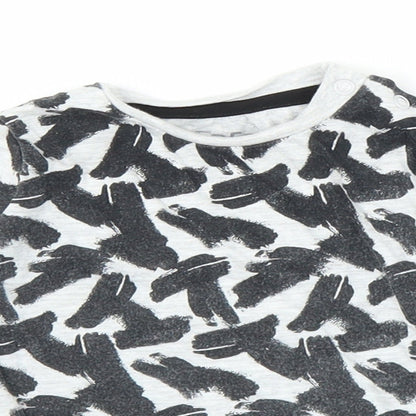 F&F Boys Grey   Basic T-Shirt Size 6-9 Months