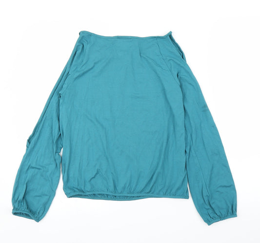 Womens UK Size 10 NEXT Green Basic Blouse