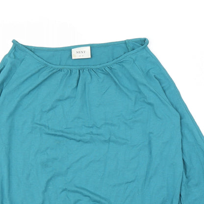 Womens UK Size 10 NEXT Green Basic Blouse