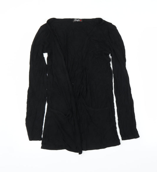 Style Womens Black   Cardigan Jumper Size M