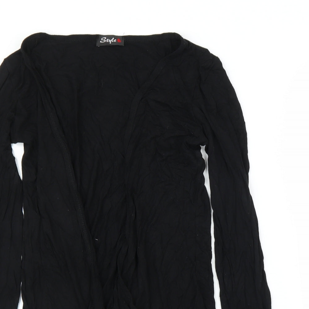 Style Womens Black   Cardigan Jumper Size M