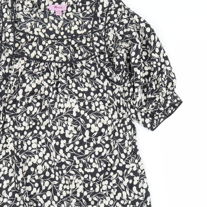 Monsoon Womens Beige Floral  A-Line  Size 10