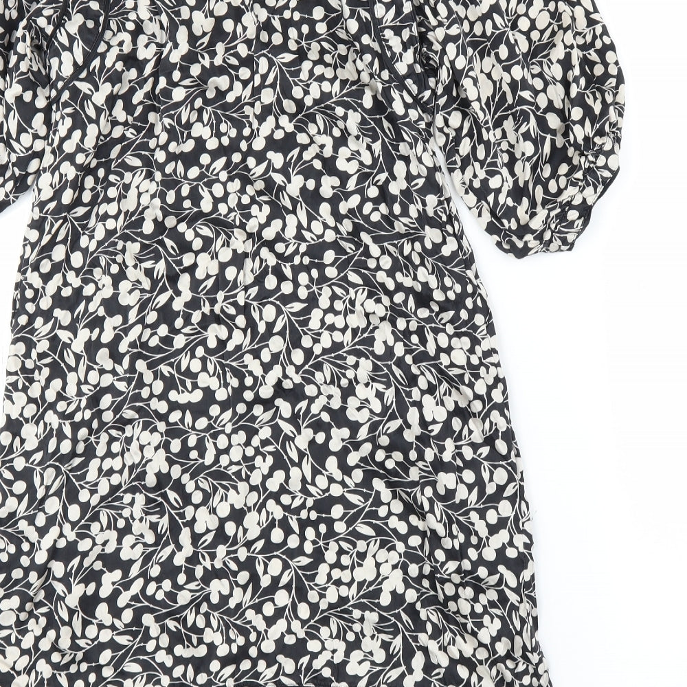 Monsoon Womens Beige Floral  A-Line  Size 10