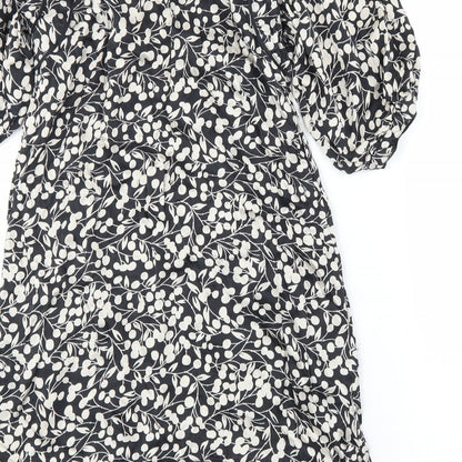 Monsoon Womens Beige Floral  A-Line  Size 10