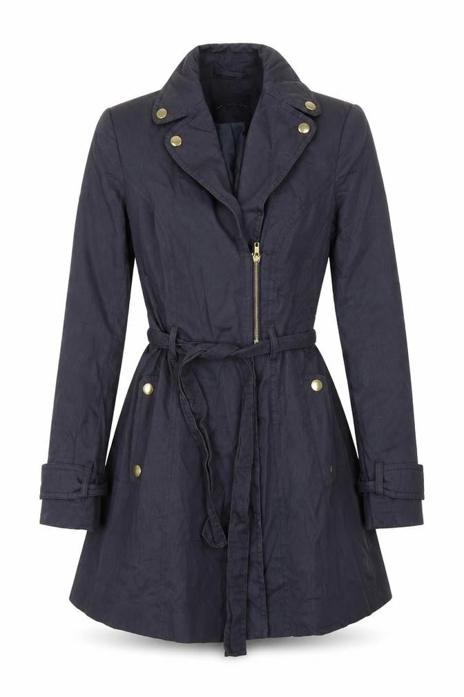 Womens UK Size 6 New Look Blue Overcoat